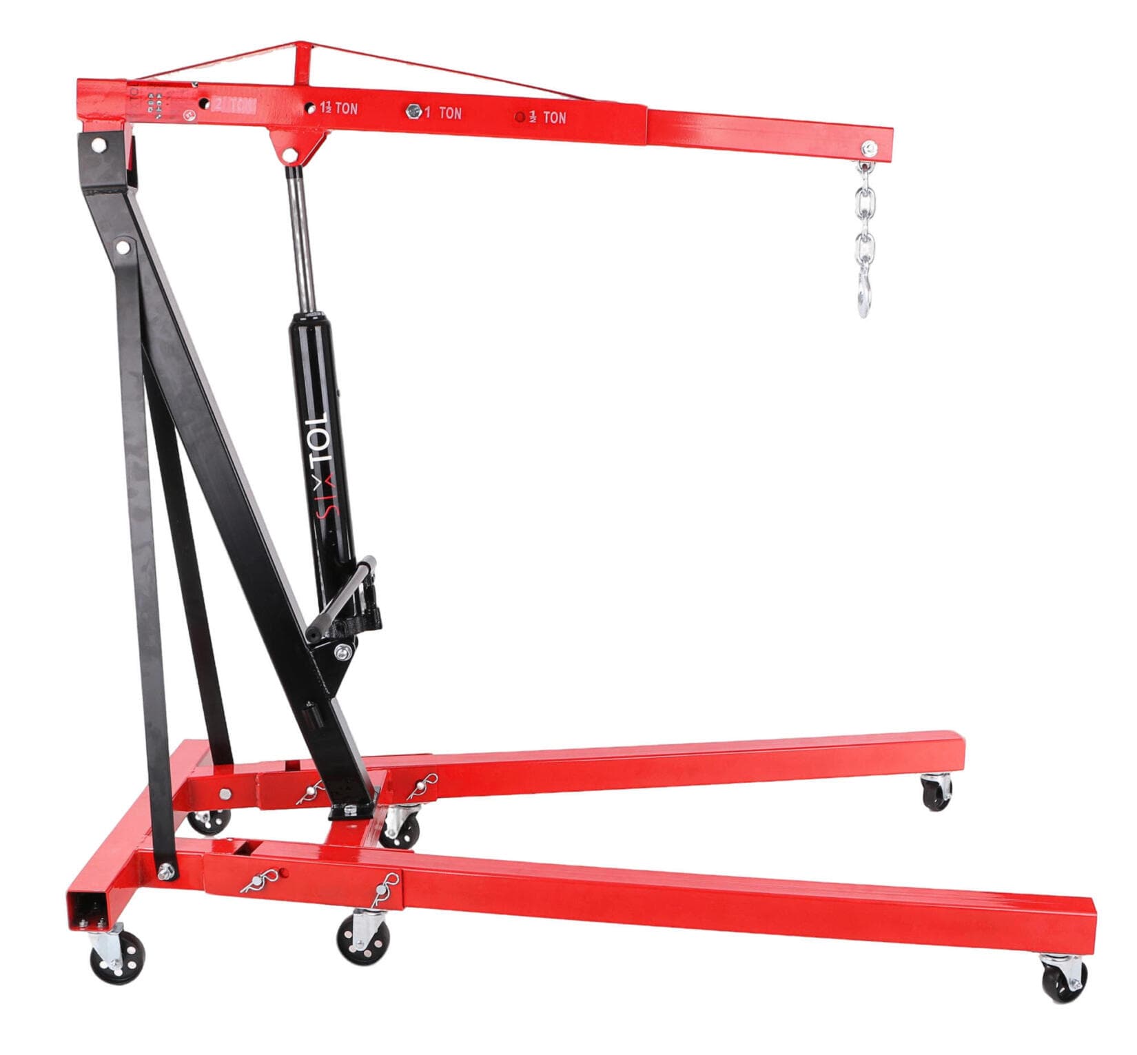 Dílenský hydraulický jeřáb MECHANIC CRANE 2T, 78kg, 230cm, "Žirafa" SIXTOL - náhled 2