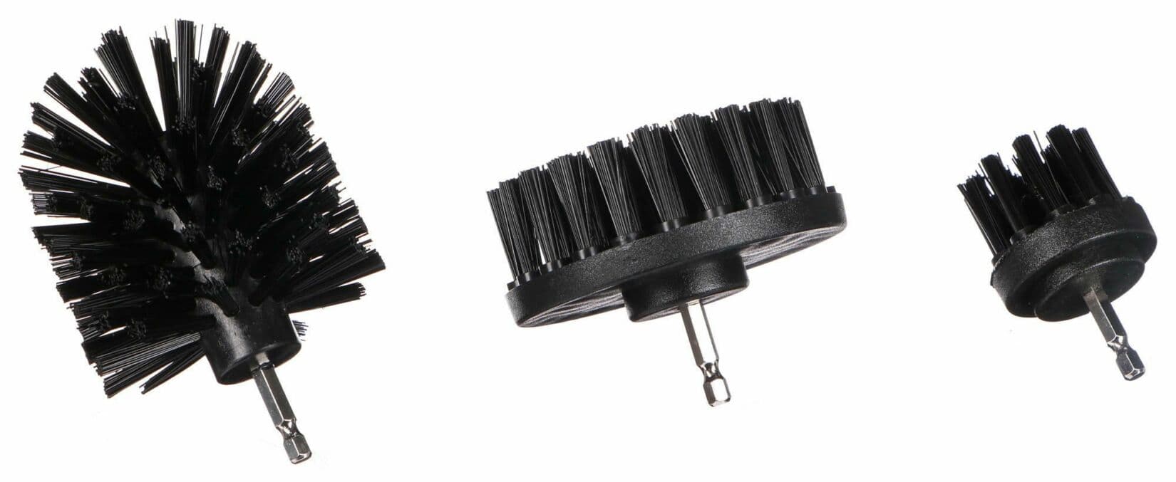 Sada kartáčů na vrtačku pro čištění auta CAR DETAILING DRILL BRUSH 3 HARD, 3ks SIXTOL - náhled 3