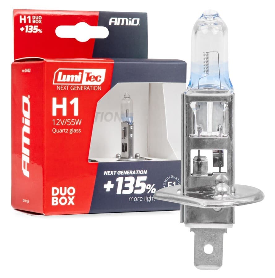 Halogenové žárovky H1 12V 55W LumiTec NEXT GENERATION +135% DUO - 2ks