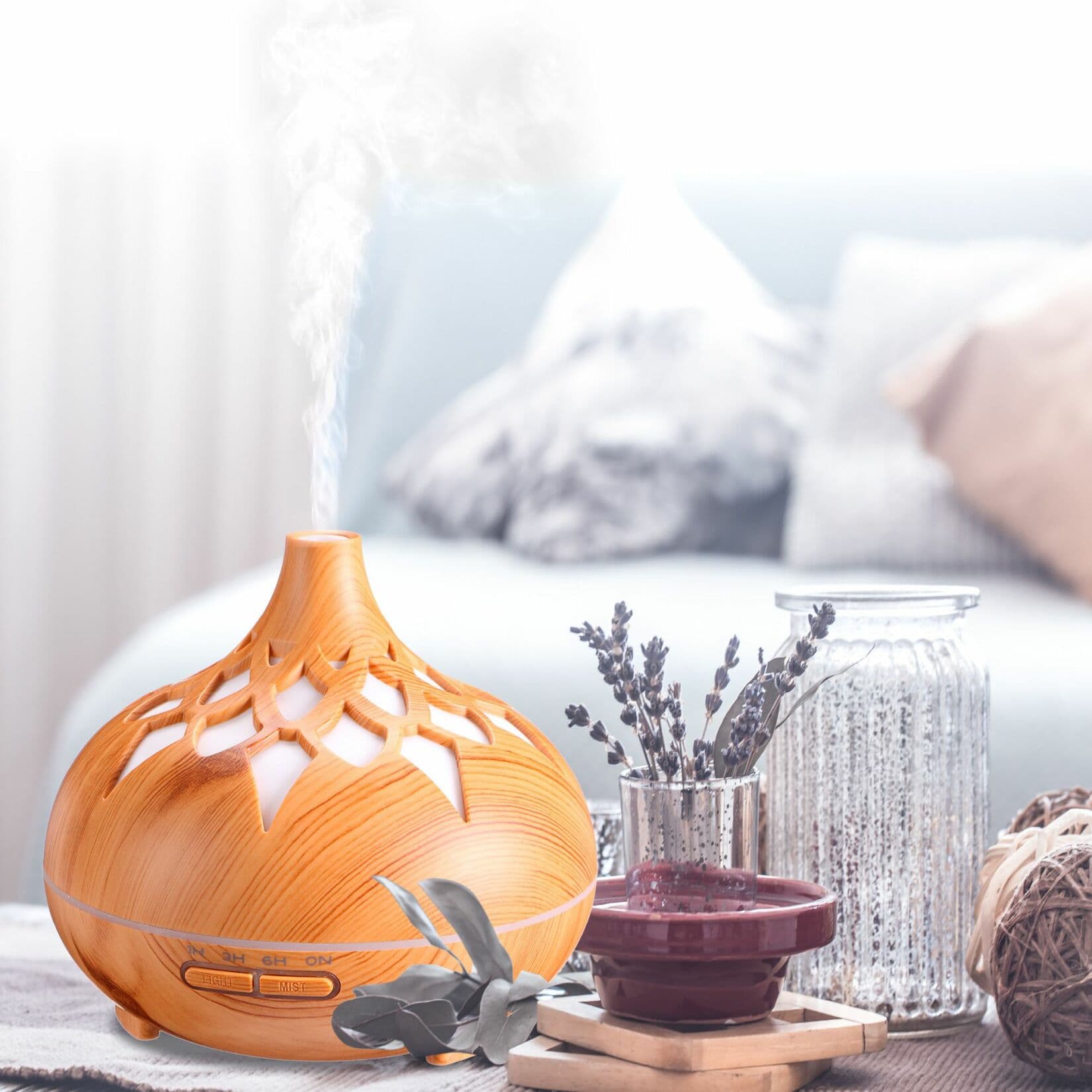 Aroma difuzer Palm světlé dřevo 500ml SIXTOL - náhled 5