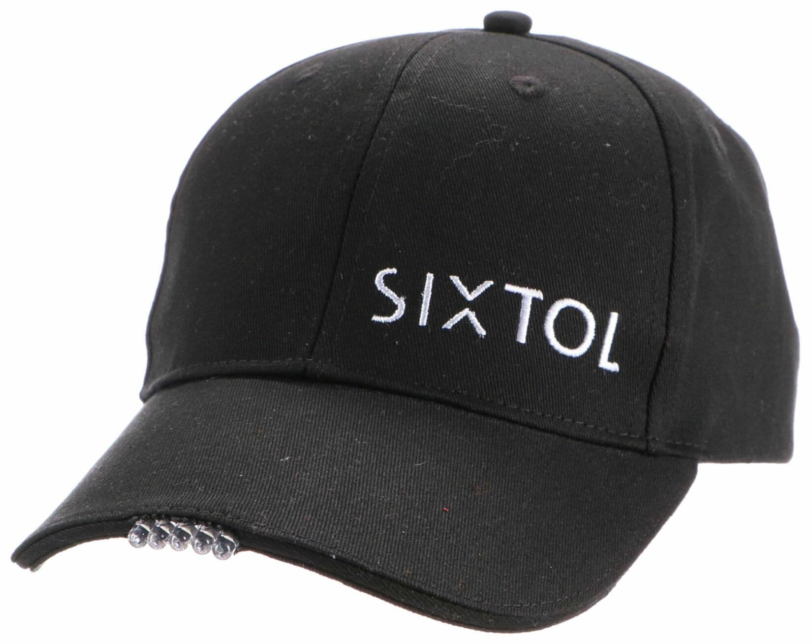Kšiltovka s LED světlem B-CAP 25lm, nabíjecí, USB, univerzální velikost, černá SIXTOL - náhled 5