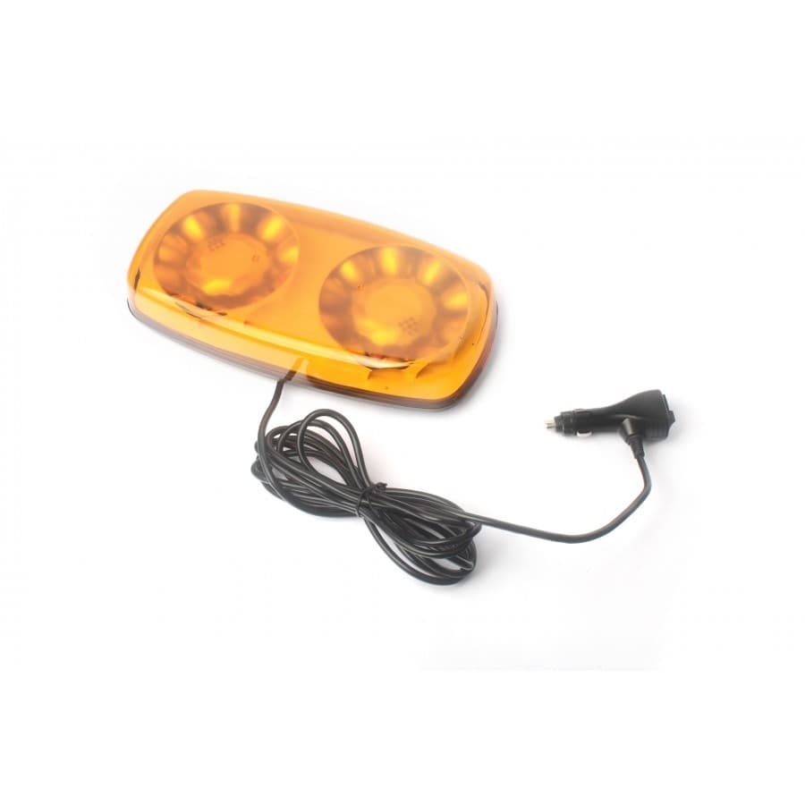 LED výstražná oranžová rampa homologovaná 305 x 158 x 45 mm 38W R10 R65 magnet - náhled 4