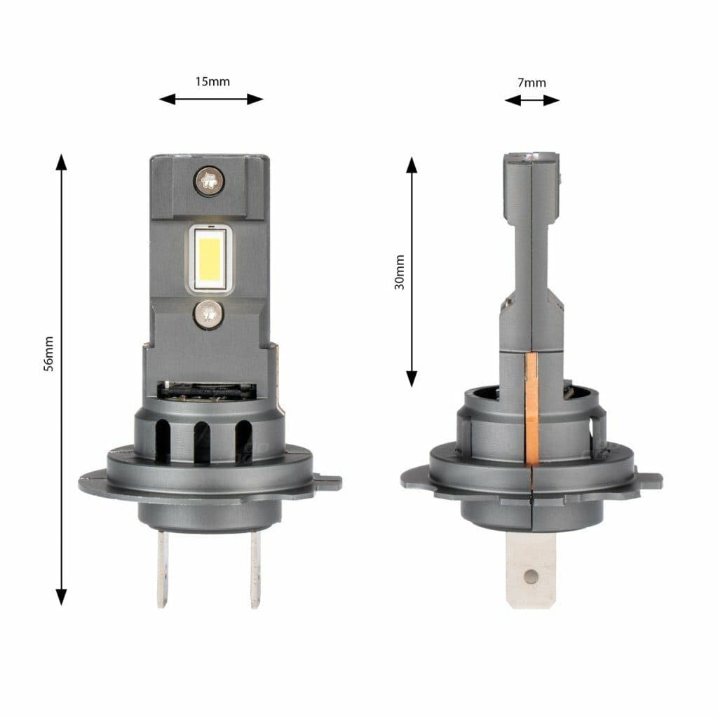 LED autožárovky H7 X4 Aviator, bílá, 12V, 3936 lm - 2ks - náhled 3