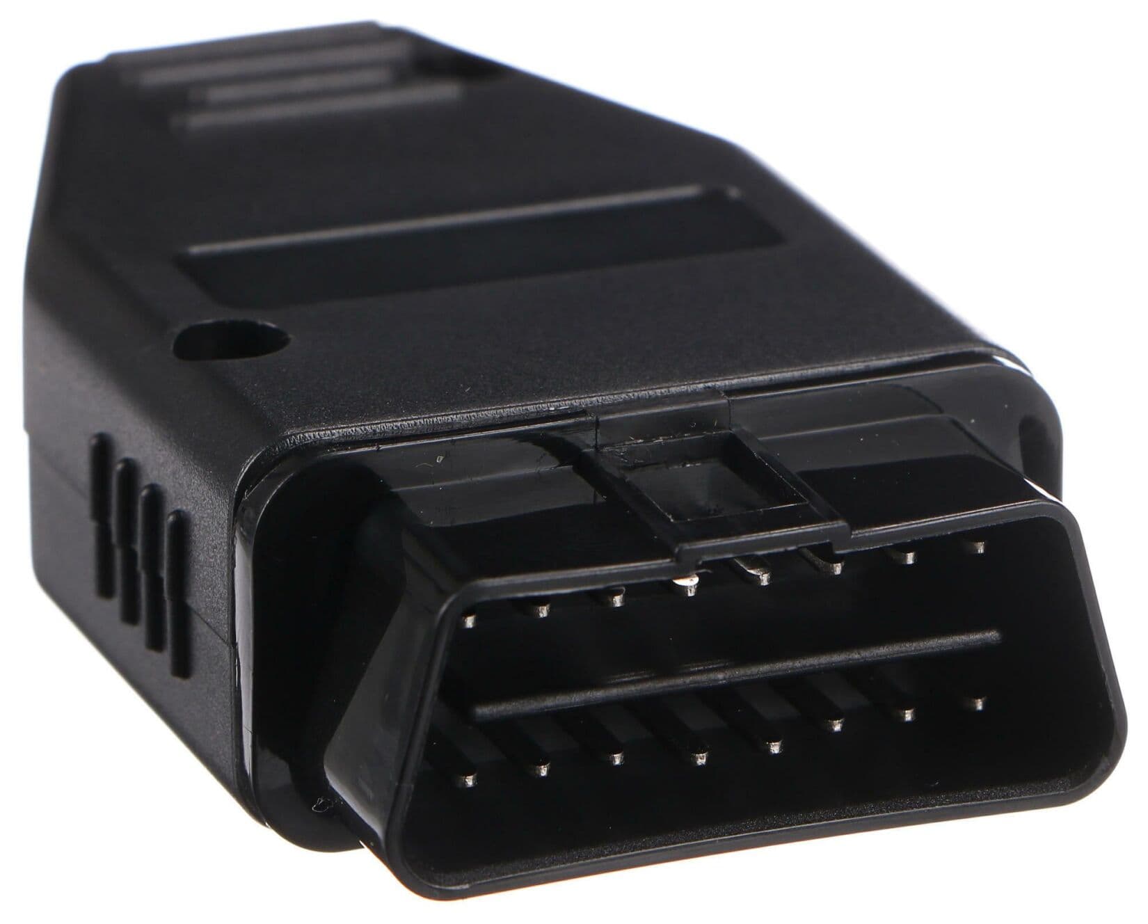 Zástrčka OBD-II s 16 piny pro montáž vlastního kabelu MECHANIC CABLE 29, černá SIXTOL - náhled 4