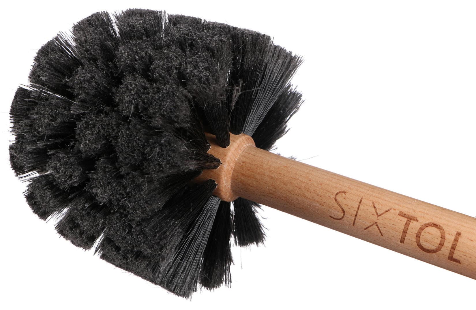 Kulatý kartáč pro čištění těla jízdního kola nebo motorky CAR DETAILING WOOD BRUSH 1 SIXTOL - náhled 3