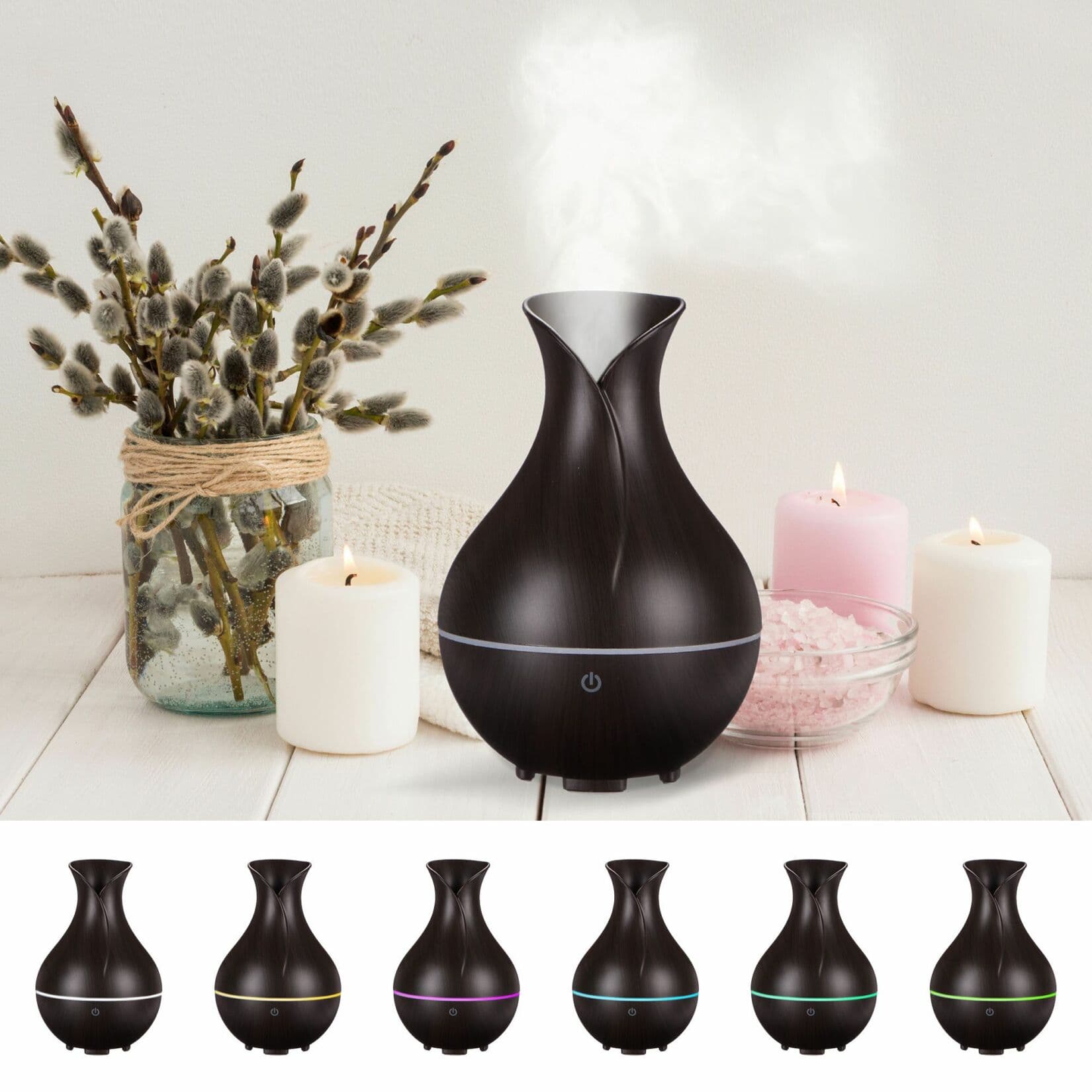 Aroma difuzer Bloom tmavé dřevo 200ml SIXTOL - náhled 5