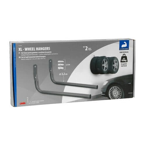 Držáky pneumatik na zeď LAMPA XL X-STRONG - 120kg - 2 ks - náhled 3