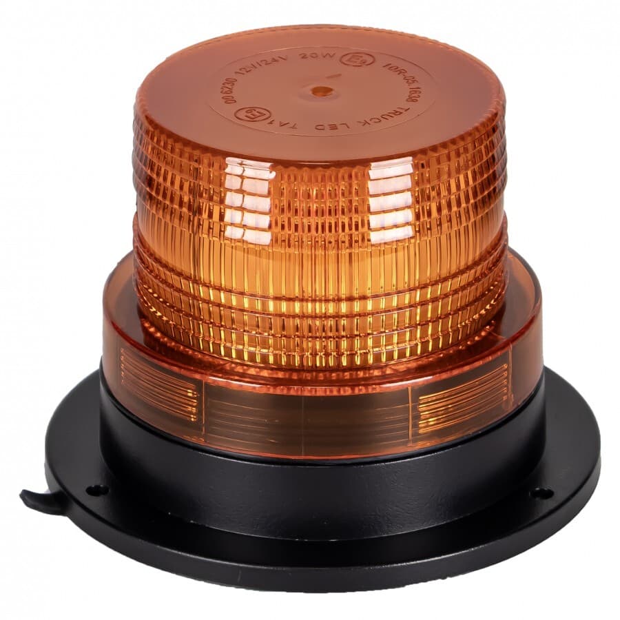 PROFI LED maják 12-24V 40x1W oranžový magnet, ECE R65 130x90 mm