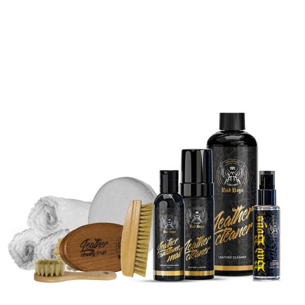 Bad Boys Leather Car Set Premium - Sada na čištění a impregnaci kůže - náhled 4