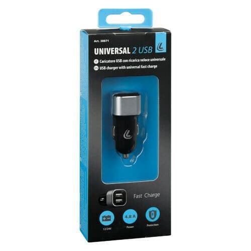 USB nabíječka se 2 porty Fast Charge 4800 mA - 12/24V LAMPA - náhled 2