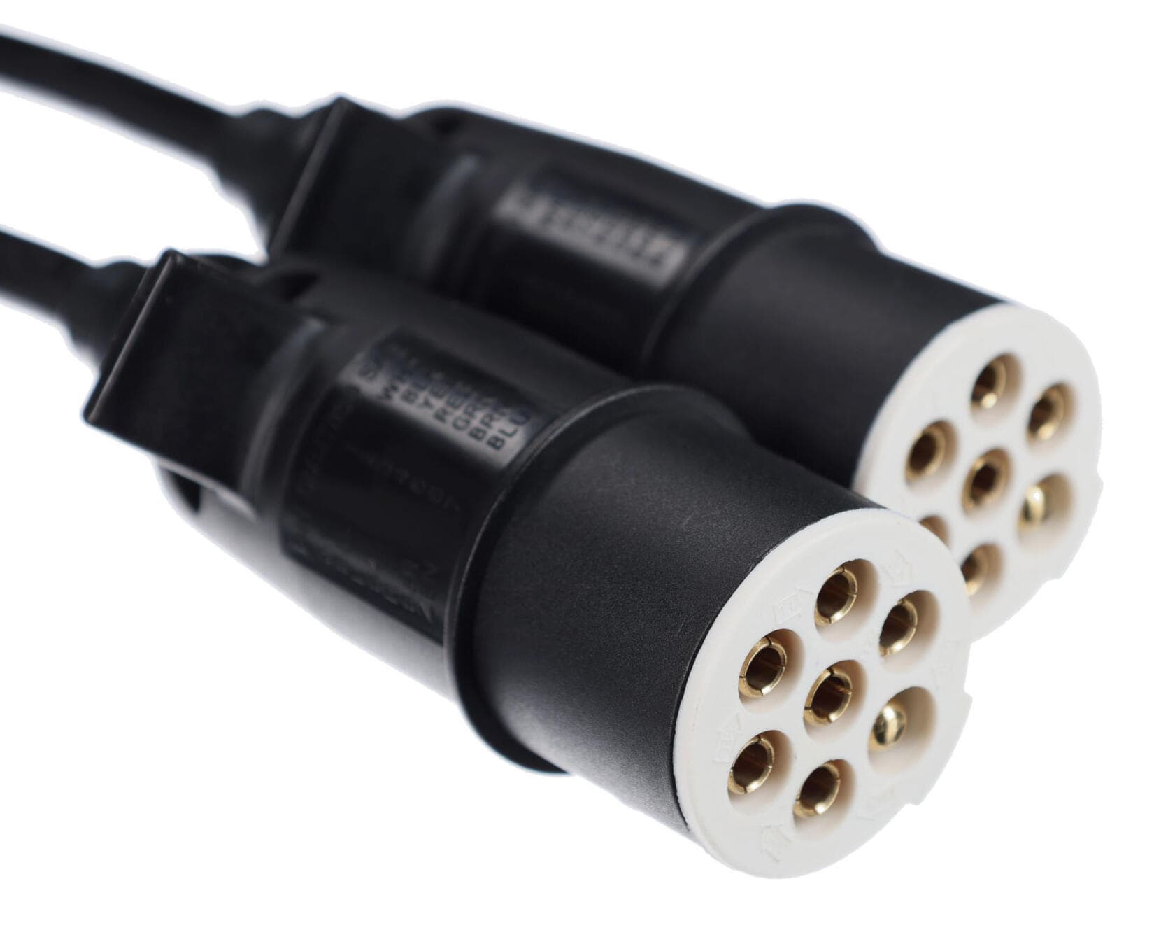 Propojovací spirálový kabel 7pin typ S TRAILER CABLE 10, plastová zástrčka, 24V, 3,5m SIXTOL - náhled 5