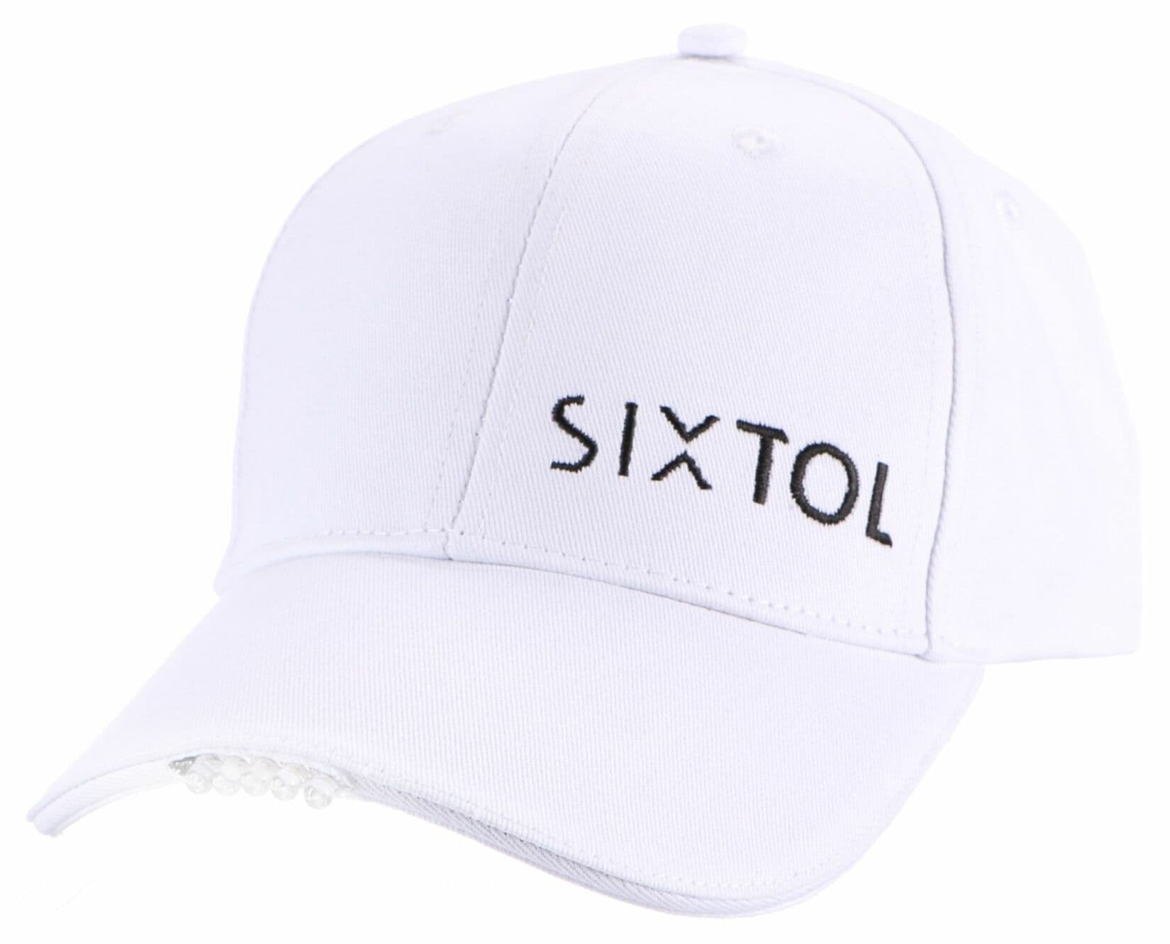 Kšiltovka s LED světlem B-CAP 25lm, nabíjecí, USB, univerzální velikost, bílá SIXTOL - náhled 1