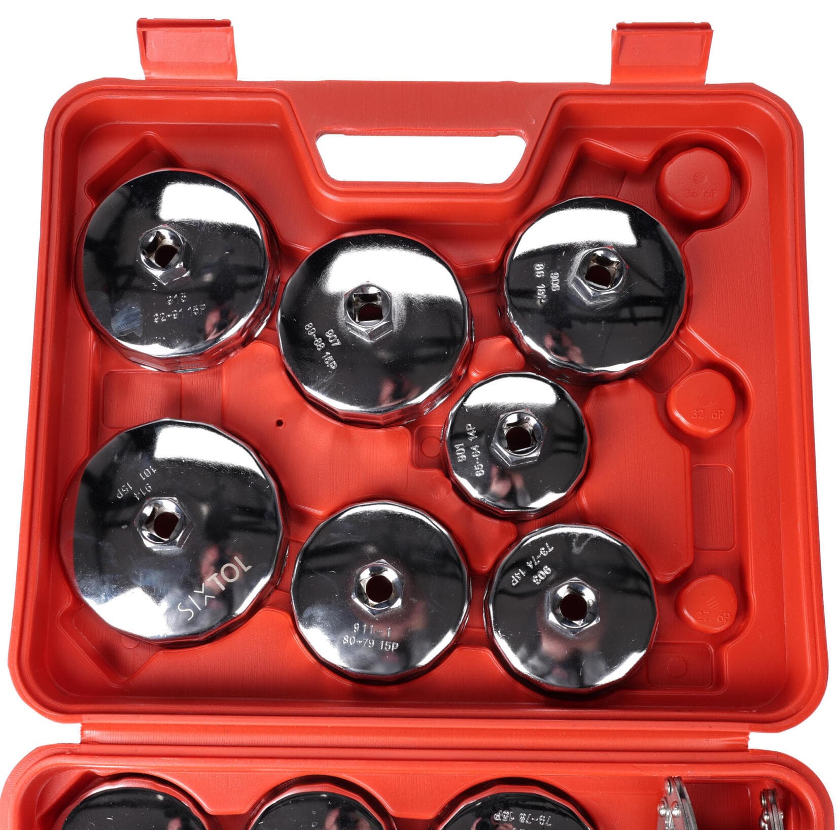 Sada kalíškových klíčů na olejové filtry MECHANIC OIL WRENCH 16, 16 ks SIXTOL - náhled 3