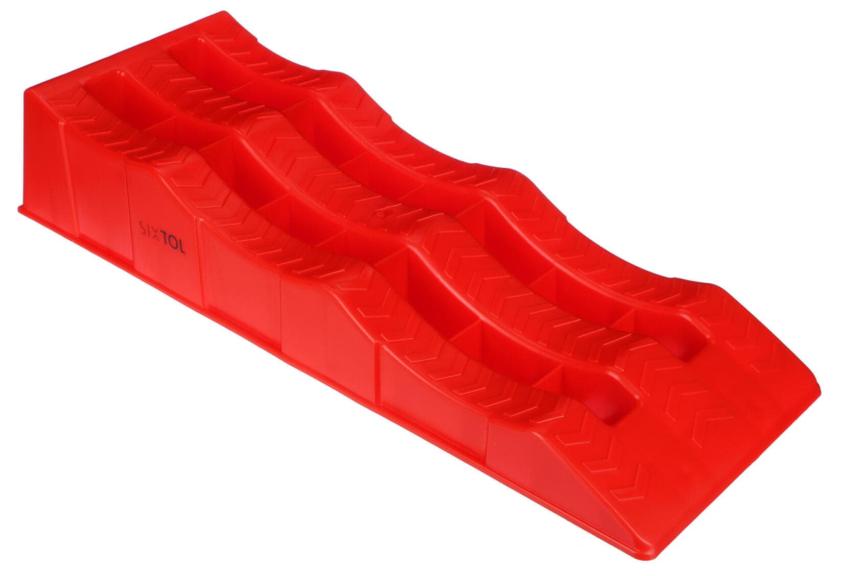 Nájezdové rampy pro auto MECHANIC CAR RAMP 5T, 2ks, červená SIXTOL - náhled 3