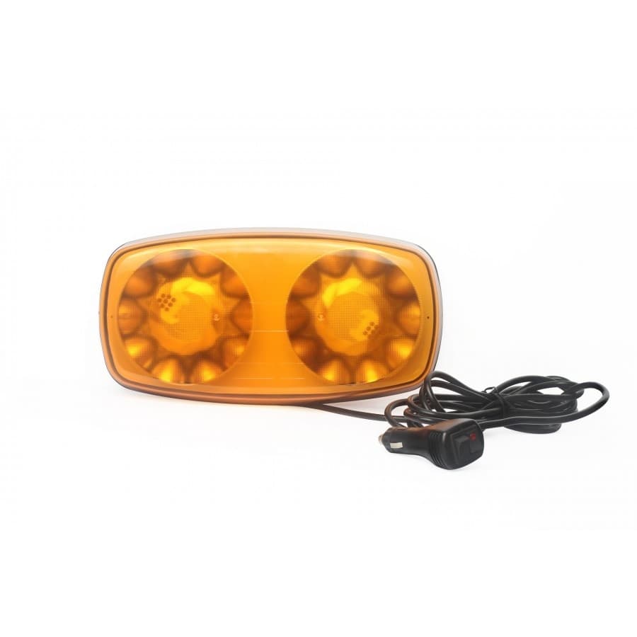 LED výstražná oranžová rampa homologovaná 305 x 158 x 45 mm 38W R10 R65 magnet - náhled 2