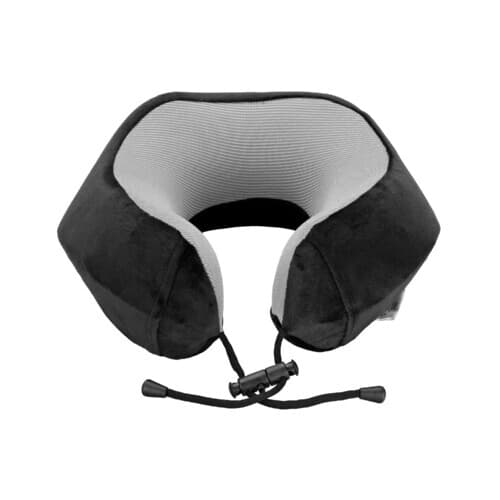 Ergonomický cestovní polštář z paměťové pěny LAMPA - černošedý - náhled 2