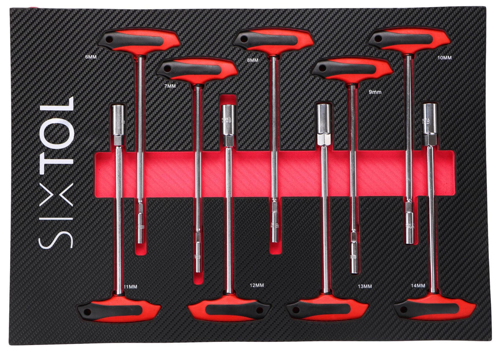 Modul s nářadím do dílenského vozíku MECHANIC TOOL TRAY 9, 9ks SIXTOL