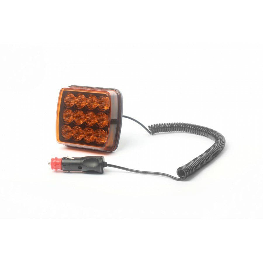 Výstražné LED světlo vnější oranžové, 12-24V 12LED 5W, ECE R65, ECE R10, 110x102 mm - náhled 2