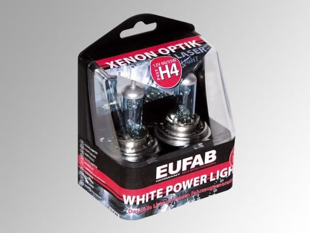 Autožárovky H4,  White Power Light, 2 ks v plastové krabičce EUFAB - náhled 2