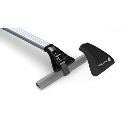 Střešní nosiče NORDRIVE Snap Steel Rail S stříbrné - na podélníky - náhled 5