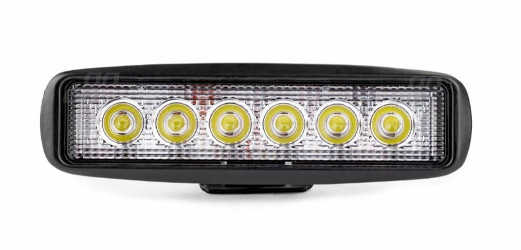 LED pracovní světlo 6 LED 9-60V 18W 160x43x42mm - náhled 3