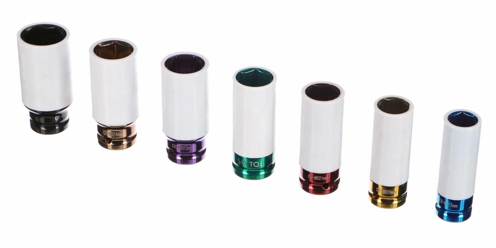 Rázové hlavice MECHANIC IMPACT 4, 1/2", 7ks SIXTOL - náhled 3