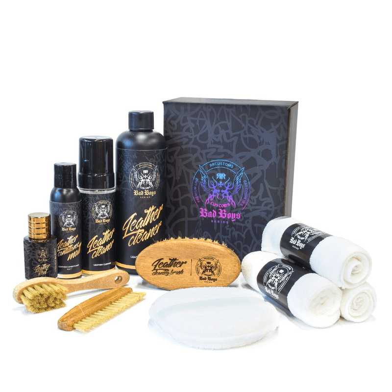Bad Boys Leather Car Set Premium - Sada na čištění a impregnaci kůže - náhled 3