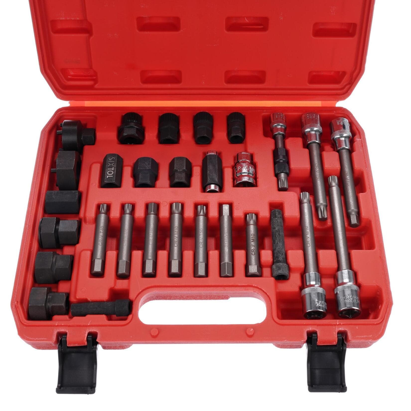 Sada na montáž a demontáž řemenic alternátoru MECHANIC PULLEY SET 4, 30 ks SIXTOL - náhled 2