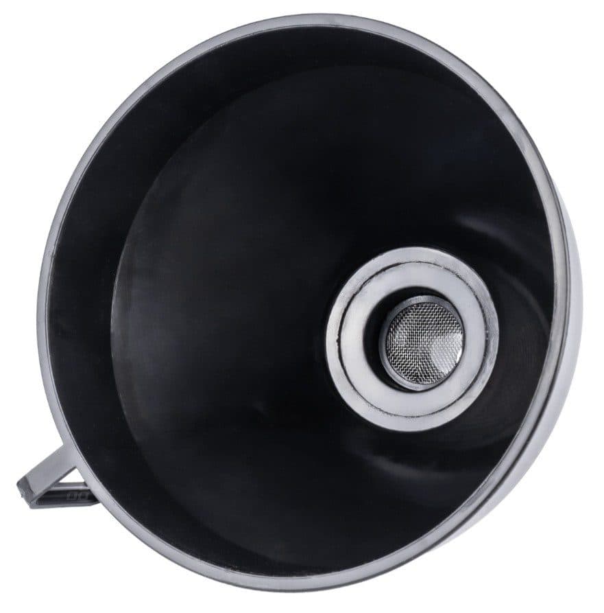 Flexibilní černý univerzální trychtýř se sítkem 16cm - náhled 2