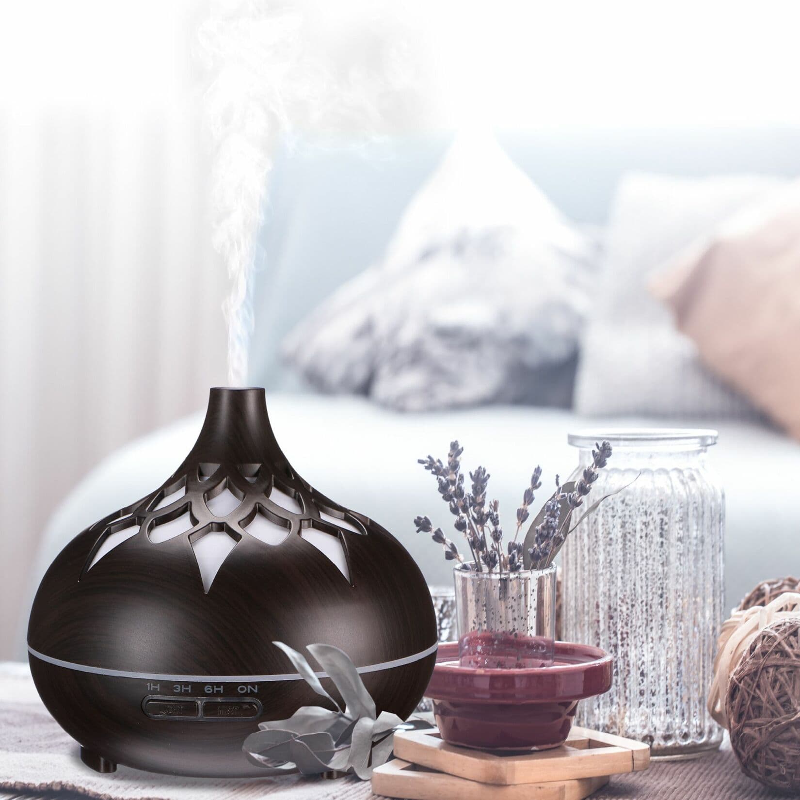 Aroma difuzer Palm tmavé dřevo 500ml SIXTOL - náhled 2