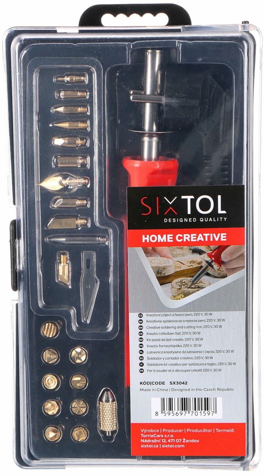 Kreativní pájecí a řezací pero HOME CREATIVE, 220V, 30W SIXTOL - náhled 5
