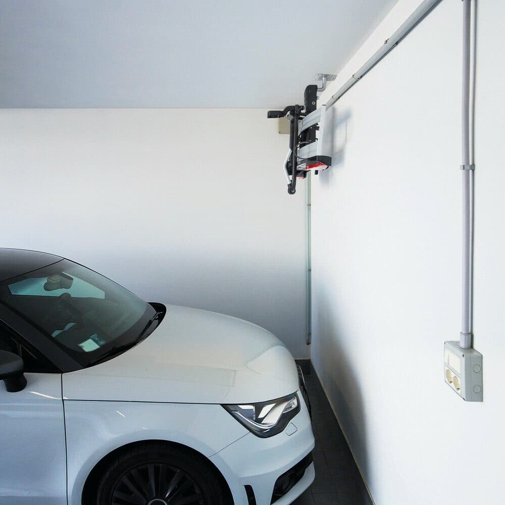 Držák nosiče kol na tažné zařízení na stěnu nebo strop 100kg - NORDRIVE - náhled 2