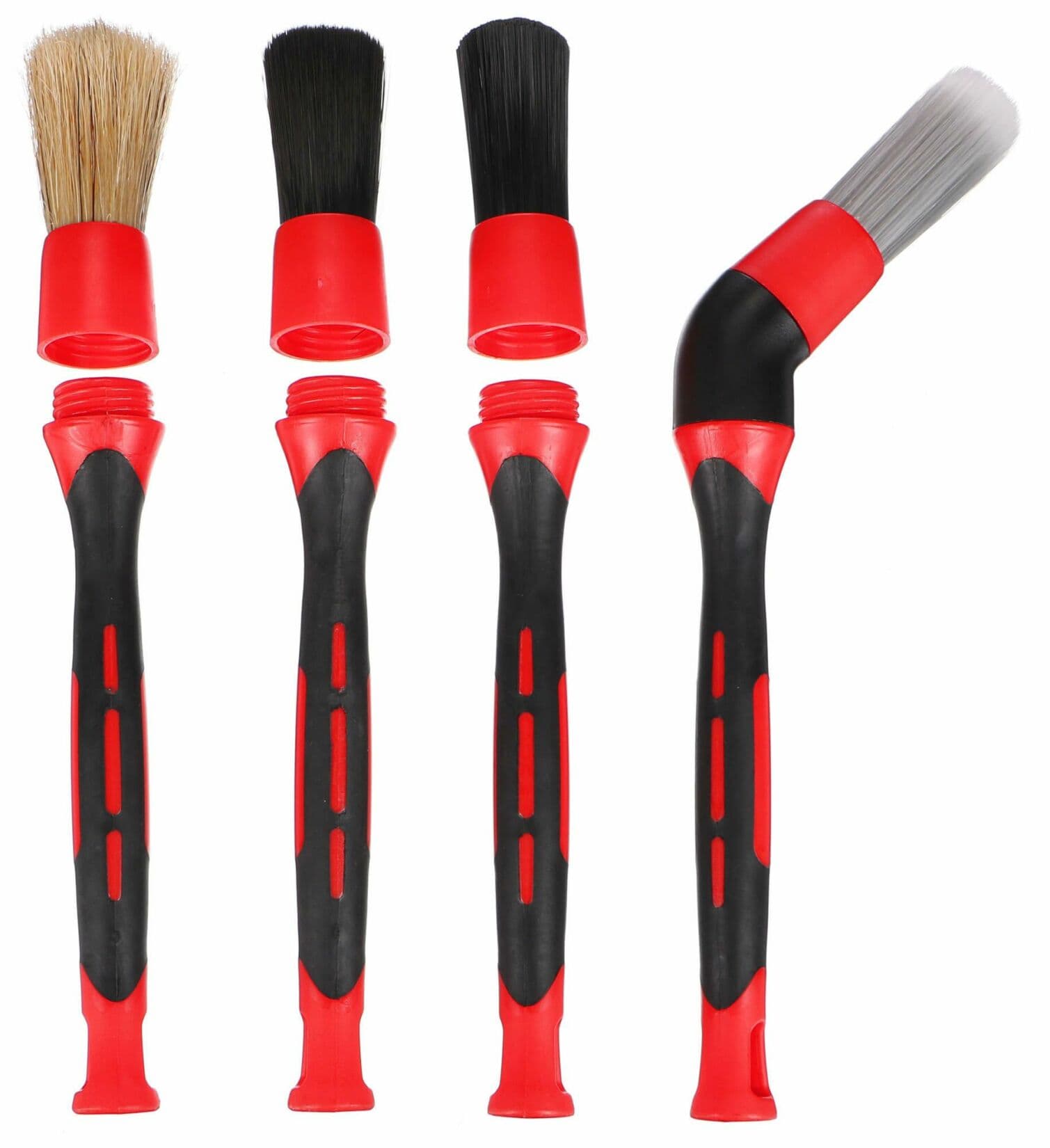Sada precizních štětců s vyměnitelnými nástavci pro čištění auta CAR DETAILING BRUSH 4 SIXTOL - náhled 5