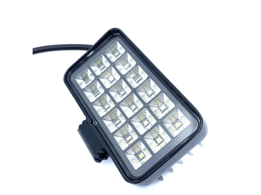 LED světlo (s vypínačem) na pracovní stroje 10-30V, 18 LED, 27W, ECE R10 - náhled 3