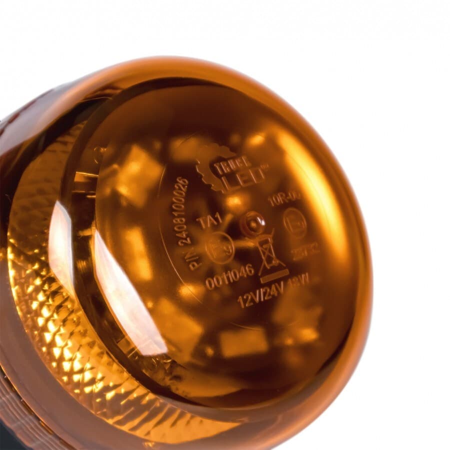 PROFI LED maják oranžový 12-24V 8LED 18W magnet, ECE R65 136x92 mm - náhled 2