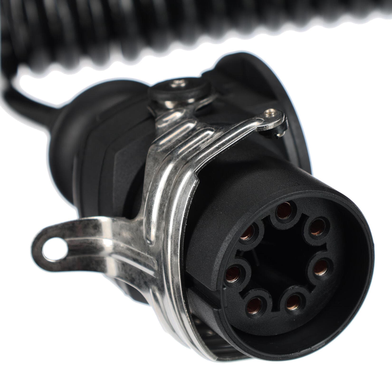 Propojovací spirálový EBS kabel 7pin TRAILER CABLE 14, 24V, 3,5m SIXTOL - náhled 4