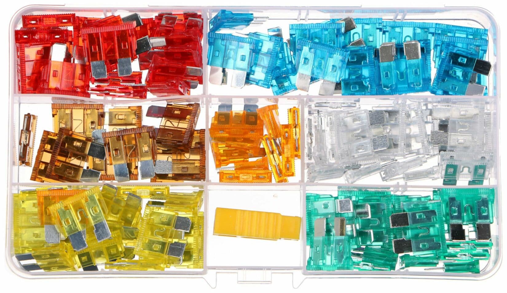 Sada nožových automobilových pojistek MECHANIC FUSE SET 1, 5-30A, 120ks SIXTOL - náhled 2