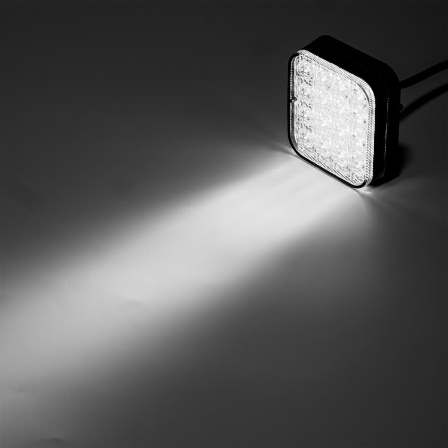 LED couvací světlo, bílé - 87x77x29 mm - 16 LED, ECE R10 R148, IP67 - náhled 2