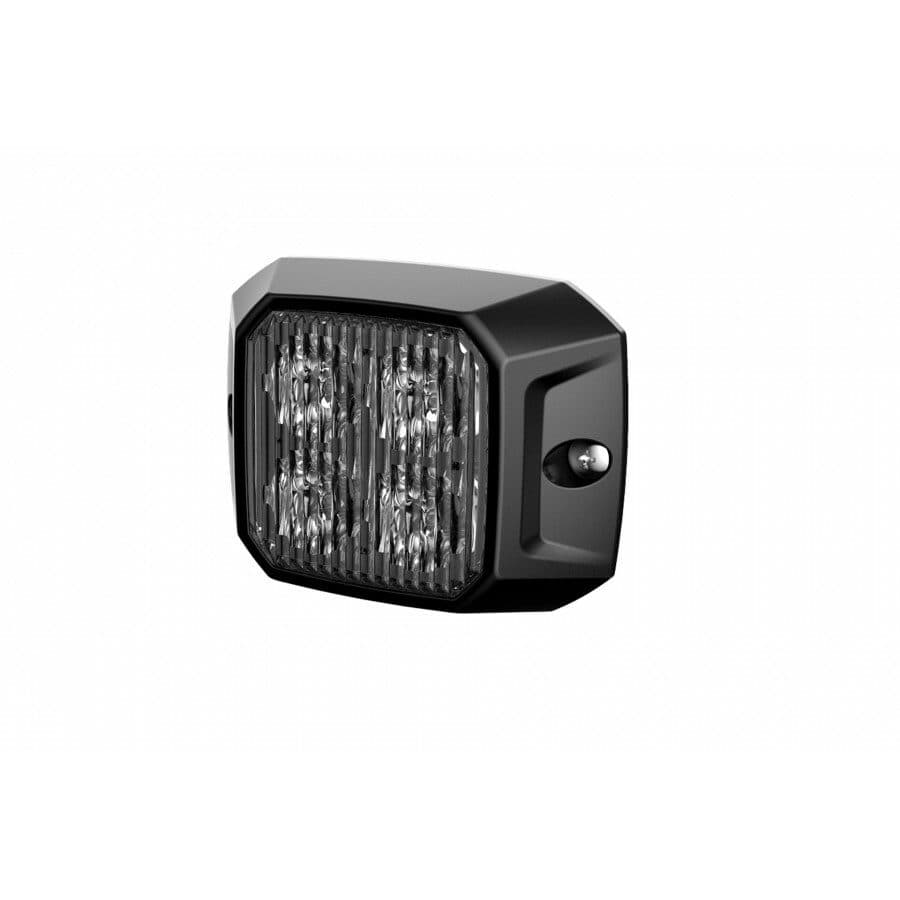 Výstražné LED světlo vnější oranžové, 12-24V 4LED 10W, ECE R65, ECE R10, 73x55 mm