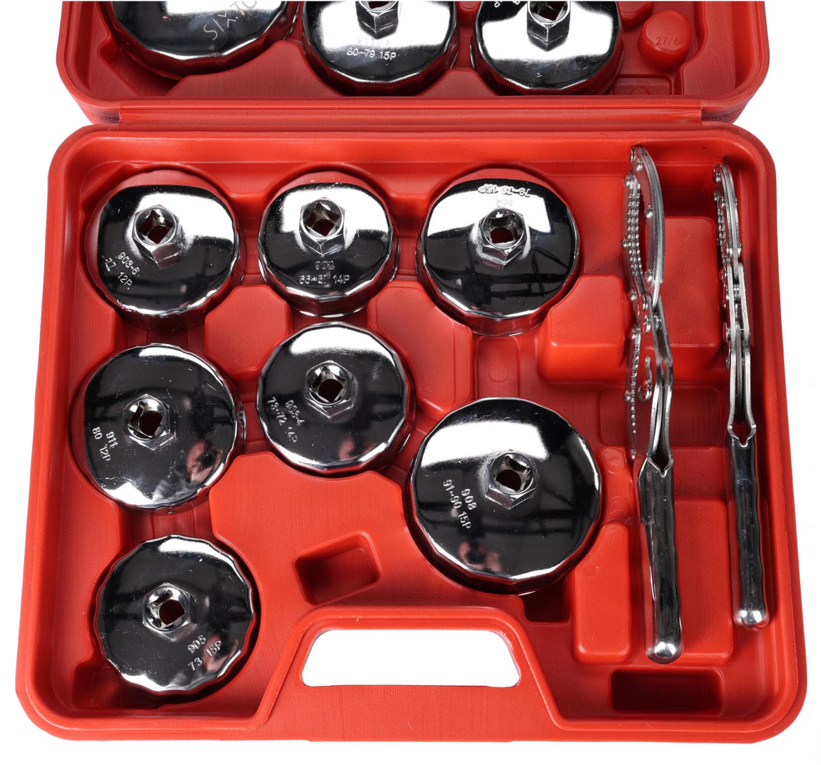 Sada kalíškových klíčů na olejové filtry MECHANIC OIL WRENCH 16, 16 ks SIXTOL - náhled 2