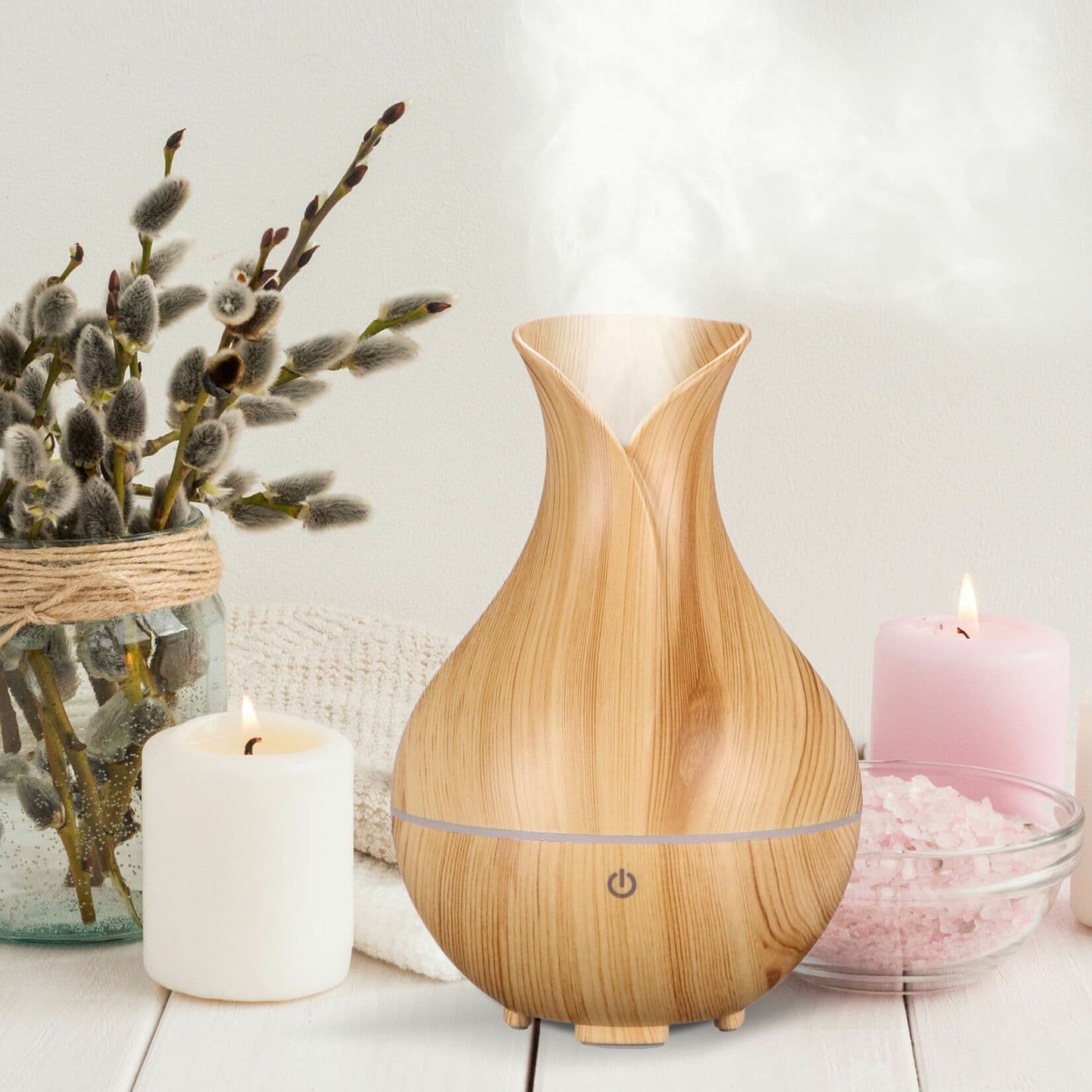 Aroma difuzer Bloom světlé dřevo 200ml SIXTOL - náhled 2