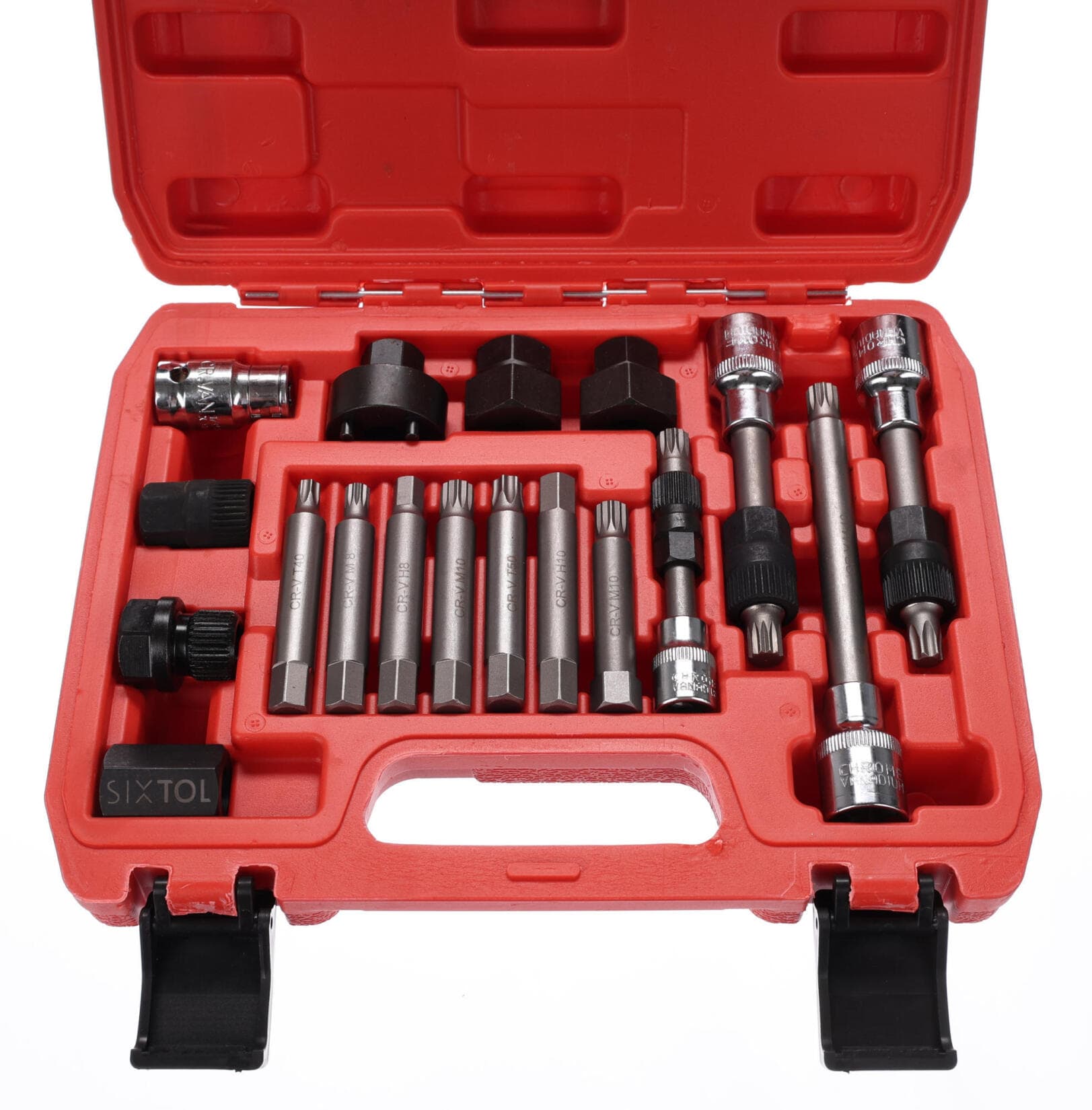 Sada na montáž a demontáž řemenic alternátoru MECHANIC PULLEY SET 2, 18 ks SIXTOL - náhled 3