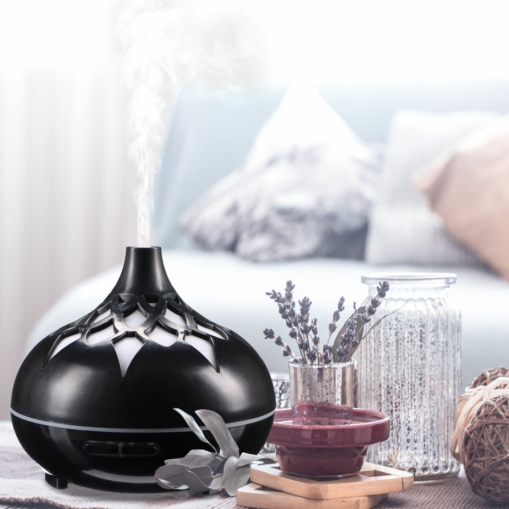 Aroma difuzer Palm černý lesk 500ml SIXTOL - náhled 2