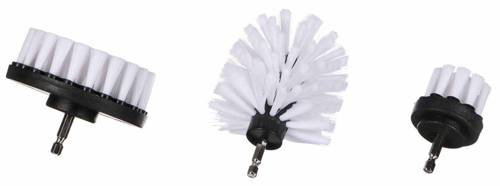Sada kartáčů na vrtačku pro čištění auta CAR DETAILING DRILL BRUSH 3 SOFT, 3ks SIXTOL - náhled 2