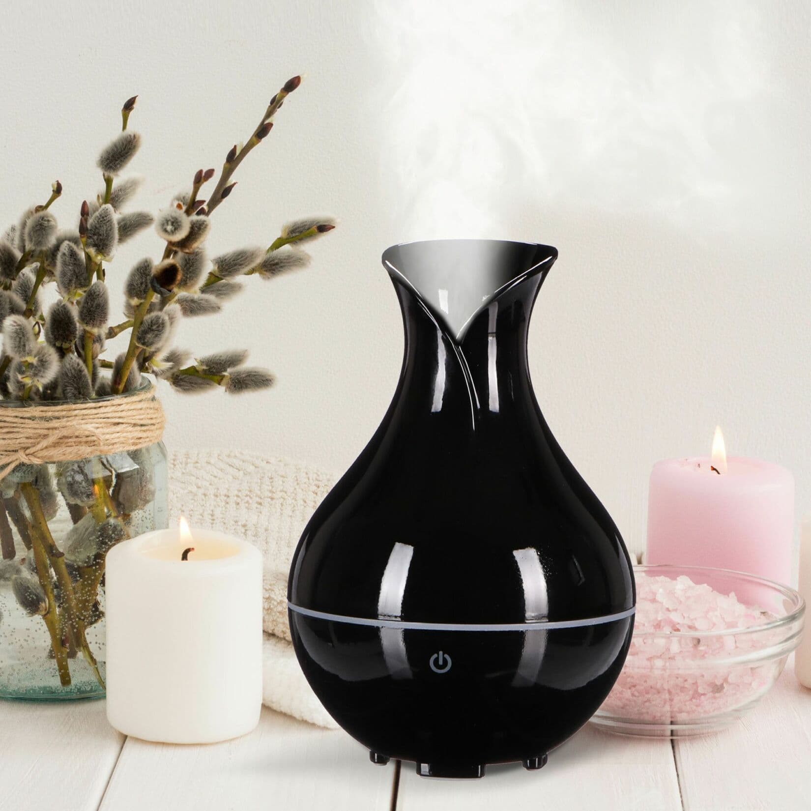 Aroma difuzer Bloom černý lesk 200ml SIXTOL - náhled 4