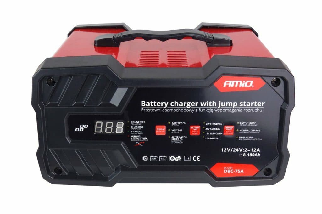 Nabíječka se startovací funkcí 12A 12/24V 75A - náhled 3
