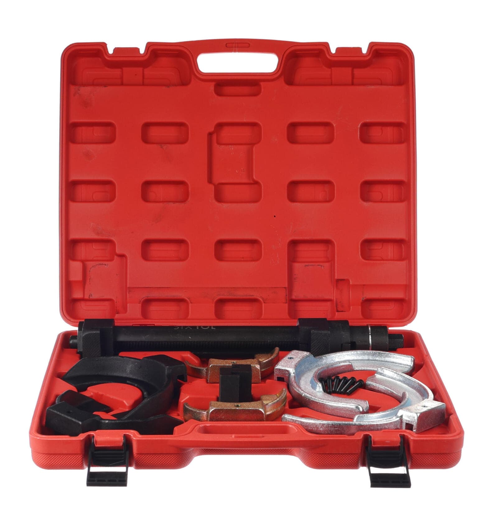 Sada stahováku pružin tlumičů s vyměnitelnými vidlicemi MECHANIC SPRING SET 5 SIXTOL