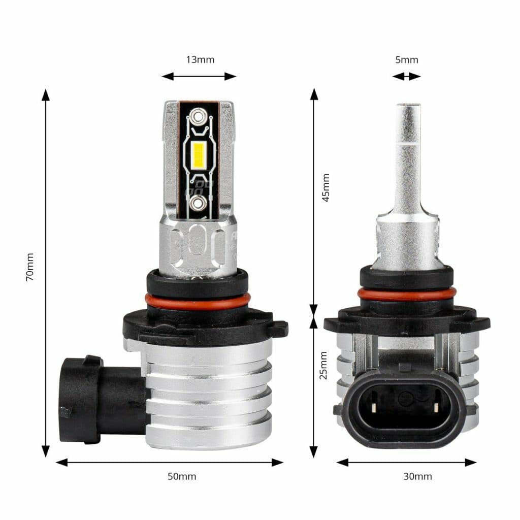 LED autožárovky HB3 bílá, 9-18V, 2225 lm - 2 ks - náhled 4