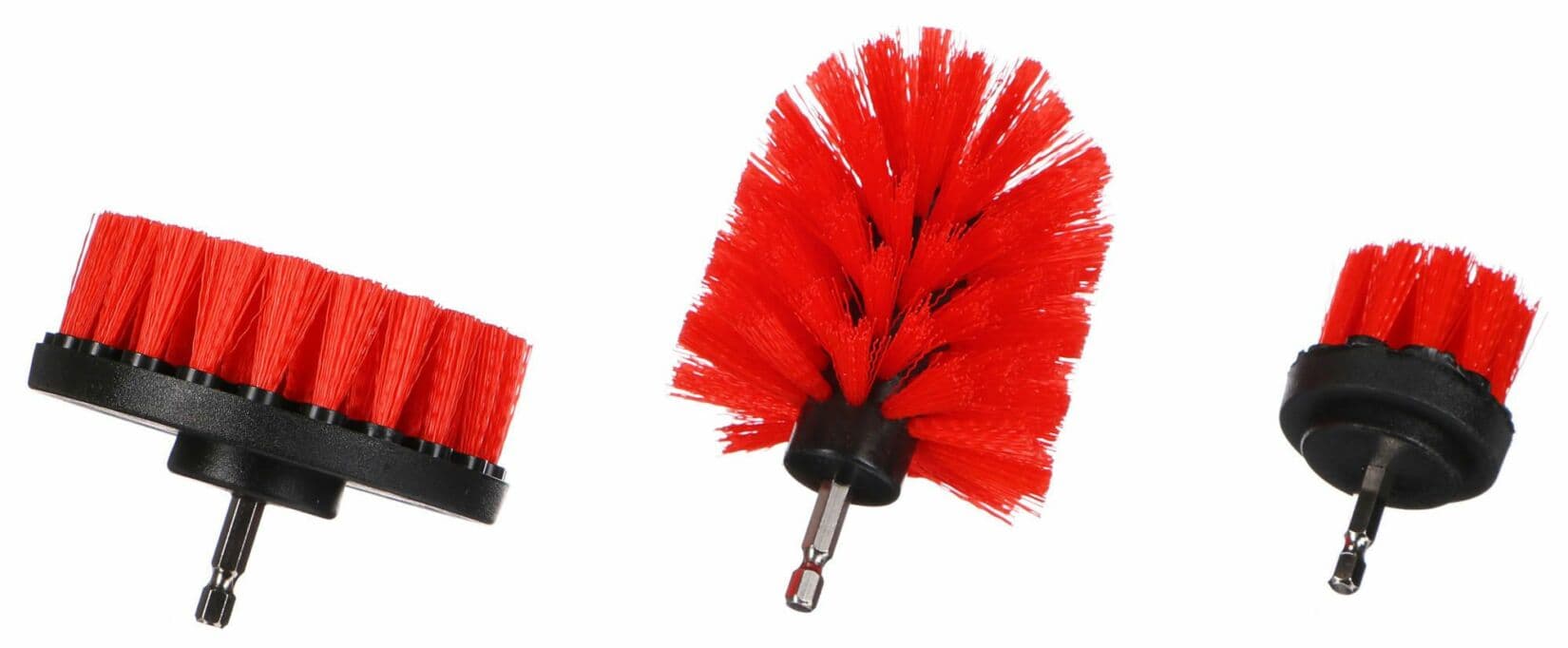 Sada kartáčů na vrtačku pro čištění auta CAR DETAILING DRILL BRUSH 3 MEDIUM, 3ks SIXTOL - náhled 2