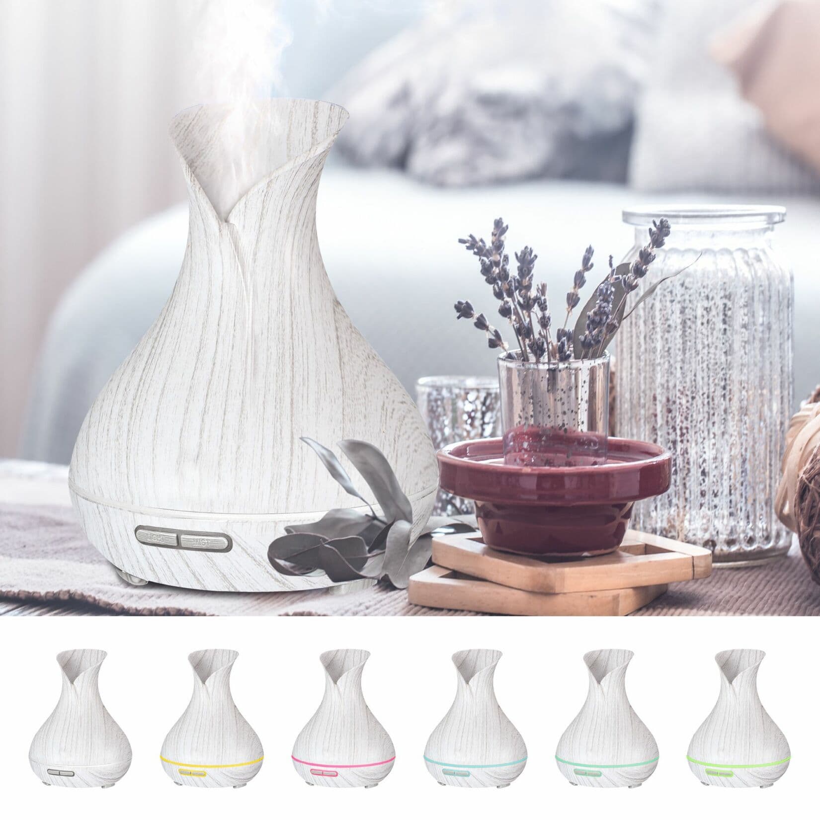 Aroma difuzer Vulcan bílé dřevo 350ml SIXTOL - náhled 5